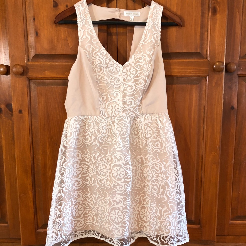 Nude Jealous Tomato Mini dress